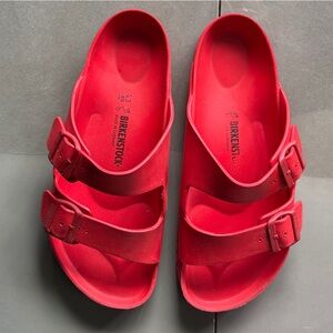 Birkenstock Arizona Waterproof Red Slides sz 43 men’s 10.5